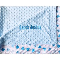 Luxus Baby Junge Mädchen Decke Personalisierte Soft Snuggle Gestickte Name Reversible Teddybär Neugeborene Krankenhaus Nach Hause Gehen Geburtstag von personalisedsm