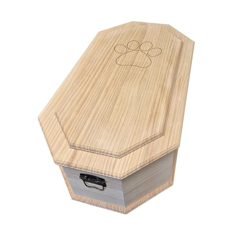 petbye Holz Haustiersarg achteckig Natur belassen – Größe 3XL für große Haustiere – Tiersarg mit festem Metallverschluss – Sarg aus hochwertigem Holz petbye Holz Haustiersarg achteckig Natur belassen – Größe 3XL für große Haustiere – Tiersarg mit festem Metallverschluss – Sarg aus hochwertigem Holz von petbye