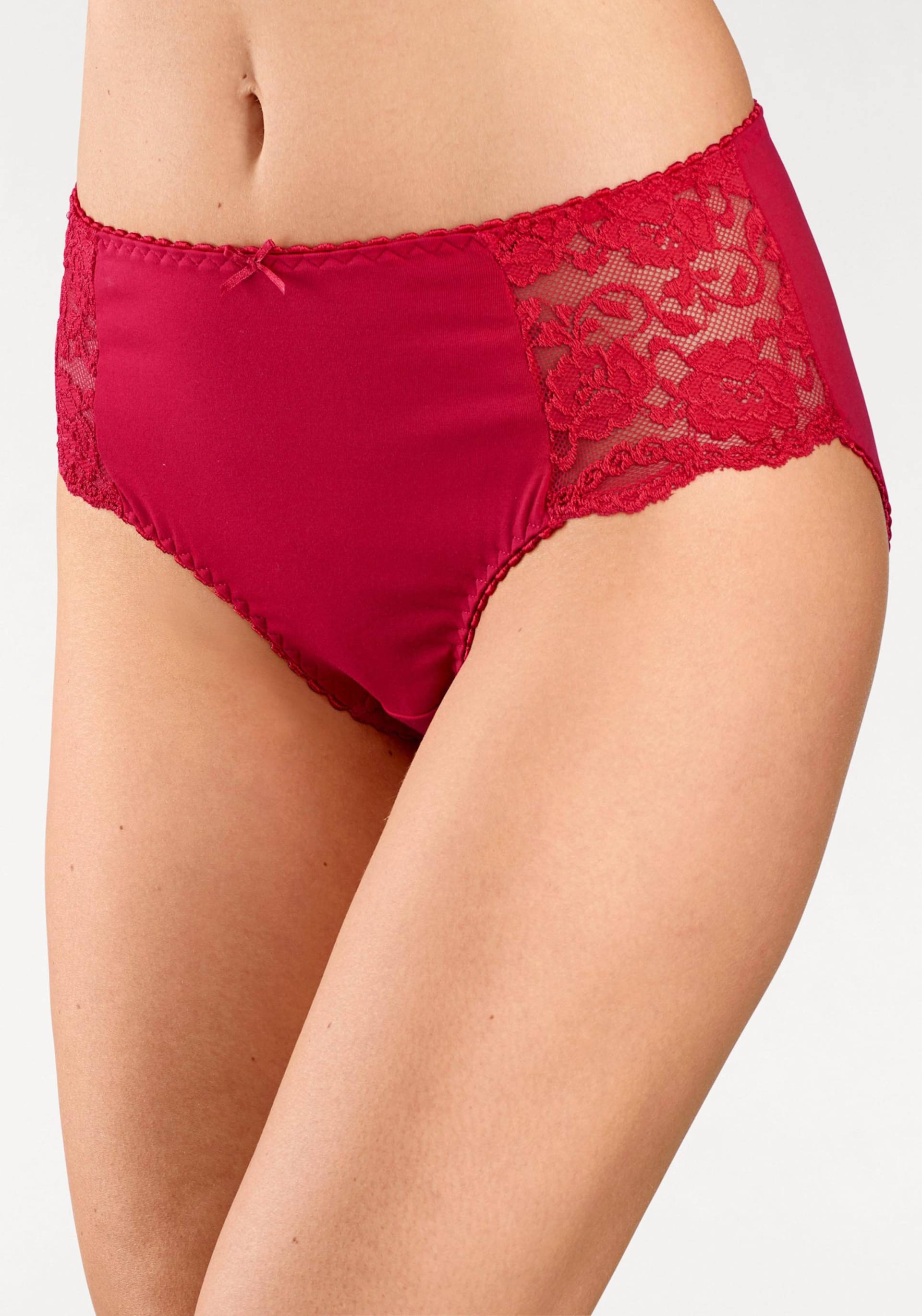 Hüftslip in rot, schwarz, weiß von petite fleur von petite fleur