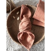 Musselin Servietten Aus 100% Baumwolle, Nachhaltige Tischwäsche Für Verschiedene Anlässe Wie Hochzeit, Geburtstag Und Babyshower von petiteLorell