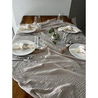 Musselin Tischdeke, Handgemachte Tischdecke Für Jeden Anlass von petiteLorell