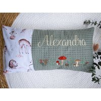 Geburtskissen Personalisiert | Kissen Mit Namen Bestickt Geschenkidee Zur Geburt von petitePat