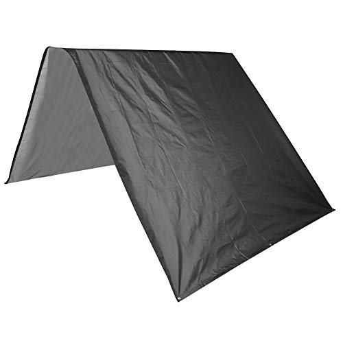 190t Polyester TAFT Sunchade Markisen -Baldachin für Garten im Freien Innenhof Terrasse 132x226cm (Schwarz) von petjoyful