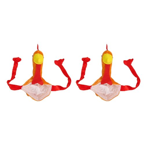 2pcs Truthahnhut helle leuchtende Farben Haltbarer Polyester weich atmungsaktiv leicht zu tragen zu Thanksgiving Hut für Party Cosplay Holiday von petjoyful