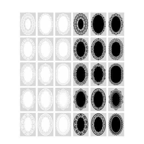 30pcs Spitzenaufkleber Vintage Decorative Ausschnitt DIY Oval Spitzenaufkleber für Journal Scrapbooking Planer 30pcs Spitzenaufkleber Vintage Decorative Ausschnitt DIY Oval Spitzenaufkleber für Journal Scrapbooking Planer von petjoyful