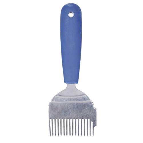 Edelstahl -Bienenzukeke entkapptes Gabelschaufel -Werkzeug mit bequemem Griff Blau 16 Zinnhonigschaber Bienenstock -Eckzubehör von petjoyful