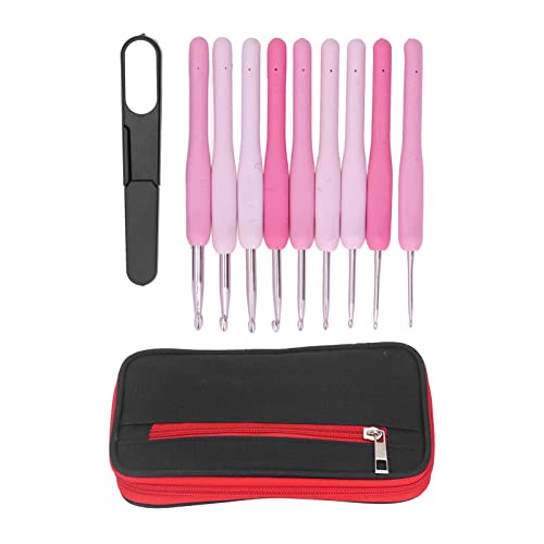 Häkeln Haken Anti -Schlupf Ergonomisches Design Leichtes tragbares Häkelstricknadeln für Hüteschals von petjoyful