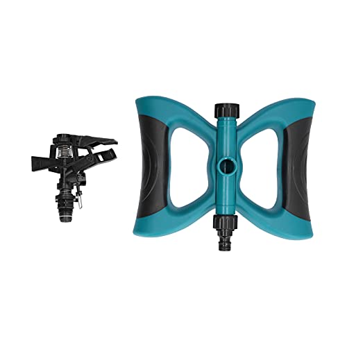 Plastiksprinkler -Wippdüse 360 ​​° rotierende automatische Bewässerung für Gartenrasen (Dunkelgrün) von petjoyful