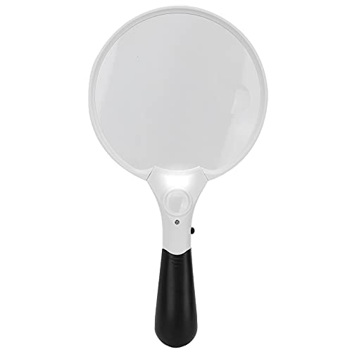 petjoyful Handheld -Vergrößerungsglas LED Leuchtete Leuchtfeuer für Lesen und Inspektion Ergonomisches Griff Design tragbares Lupenglas petjoyful Handheld -Vergrößerungsglas LED Leuchtete Leuchtfeuer für Lesen und Inspektion Ergonomisches Griff Design tragbares Lupenglas von petjoyful