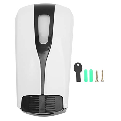 petjoyful Wandmontierte manuelle Seifenspender klares visuelles Fenster mit 500 ml Badezimmer Flüssigseifespender (Drop -Version) von petjoyful