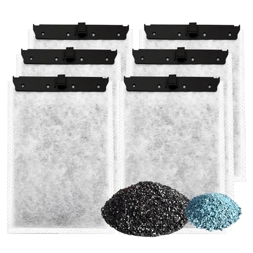 Aquarium 6 Pack Medium Filterkartuschen mit Zeolith Kompatibel mit Whisper Filters 10i, IQ10, PF10 Power Filters Aquarium 6 Pack Medium Filterkartuschen mit Zeolith Kompatibel mit Whisper Filters 10i, IQ10, PF10 Power Filters von pewyoke
