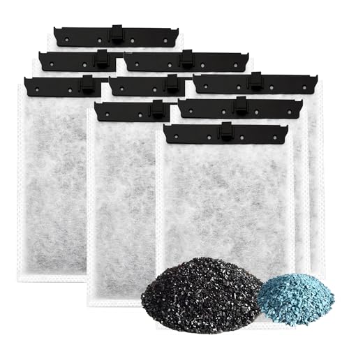 Aquarium 9 Pack Medium Filterkartuschen mit Zeolith Kompatibel mit Whisper Filters 10i, IQ10, PF10 Power Filters Aquarium 9 Pack Medium Filterkartuschen mit Zeolith Kompatibel mit Whisper Filters 10i, IQ10, PF10 Power Filters von pewyoke