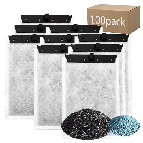 Aquarium-Filterkartuschen mit Zeolith, 100 Stück, kompatibel mit Whisper Filters 10i, IQ10, PF10 Power Filters Aquarium-Filterkartuschen mit Zeolith, 100 Stück, kompatibel mit Whisper Filters 10i, IQ10, PF10 Power Filters von pewyoke
