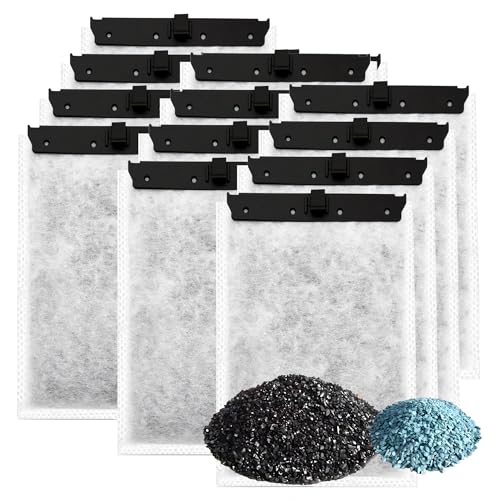 Aquarium-Filterkartuschen mit Zeolith, 12 Stück, kompatibel mit Whisper Filters 10i, IQ10, PF10 Power Filters Aquarium-Filterkartuschen mit Zeolith, 12 Stück, kompatibel mit Whisper Filters 10i, IQ10, PF10 Power Filters von pewyoke