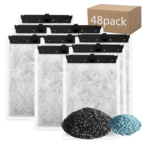 Aquarium-Filterkartuschen mit Zeolith, 48 Stück, kompatibel mit Whisper Filters 10i, IQ10, PF10 Power Filters Aquarium-Filterkartuschen mit Zeolith, 48 Stück, kompatibel mit Whisper Filters 10i, IQ10, PF10 Power Filters von pewyoke