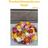 Trockenblumenkranz | Bunt Kerzenkranz von pflanzbar