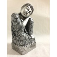 Schlafende Buddha Statue - Geschenke Yoga Glücks Vintage Dekor Meditierender Zen Deko von phantomas2011