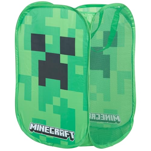 MINECRAFT - Wäschebox, Wäschekorb aus Stoff mit Henkeln, Creeper von phoenix group AG