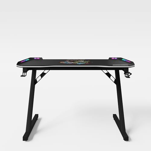 phoenix group AG Minecraft Schreibtisch, Holzwerkstoff, Schwarz Carbon Optik, 120x74x60 von phoenix group AG