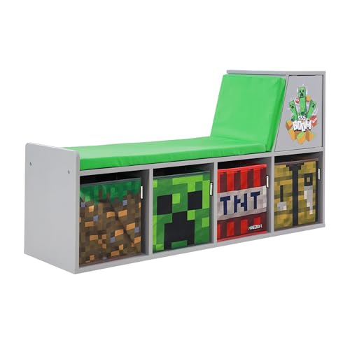 phoenix group Sitzbank, Holzwerkstoff, Minecraft Print, 119cm von phoenix group