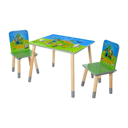 phoenix group MINECRAFT - Sitzgruppen-Set, Tisch mit zwei Stühlen von Phoenix