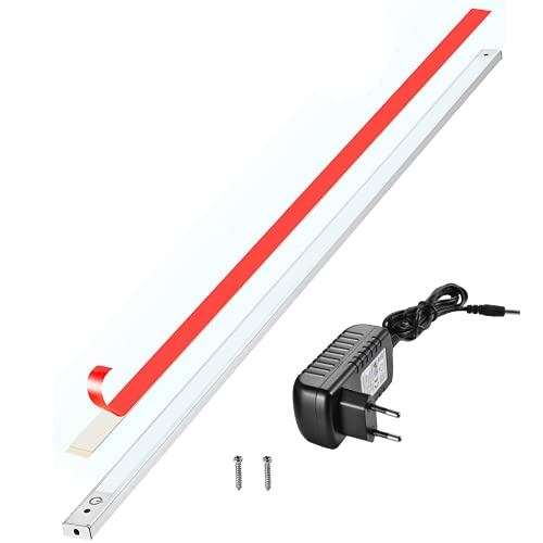 phonar 2 Packs LED Unterbauleuchte 4000K 120cm, flach, überall montieren Indoor, aufkleben, Inklusive Alle Zubehör, LED Nachtlicht, kühles Weiß, Neutralweiß von phonar