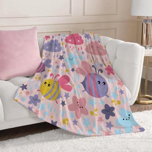 Eule Kuscheldecke Flauschig Wald Kinderdecke Wohndecke Fleecedecke Weich Warm, Sofadecke 150x200 cm Couchdecke TV-Decke für Bett SofaTierdrucke F9 von phonxia