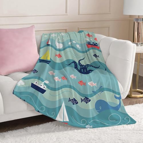 Kaninchen Kuscheldecke Flauschig Blumen Fleecedecke Wohndecke überwurf Sofadecke warm weich Mikrofaser für Bett Sofa TV-Decke 200x200 cm Tierdrucke F5 von phonxia