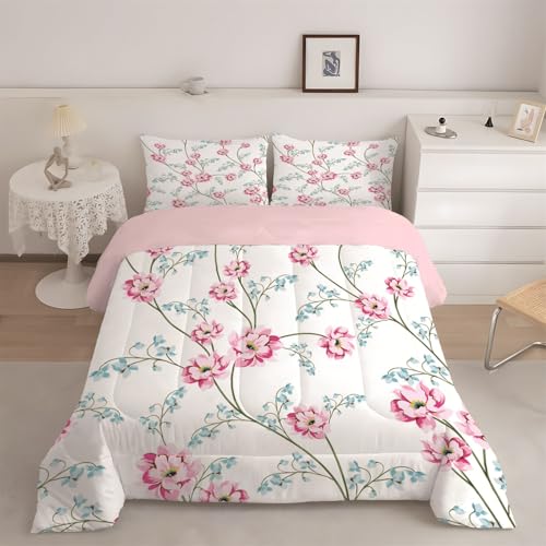 phonxia Bettdecke 155x220 cm - Dschungel Bettdecke ohne Bezug Nutzbar Abstrakt - Steppdecke Waschbare Wende Weiche SchlafdeckeRetro Duvet mit 2 Kissenbezug J56 von phonxia