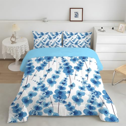 phonxia Bettdecke 200x200 4 Jahreszeiten, Retro-Abstrakt Bettdecke ohne Bezug Nutzbar Waschbare Blumen, Leicht Weiche Steppdecke Schlafdecke Wende Zweige mit 2 Kissenbezug J48 von phonxia