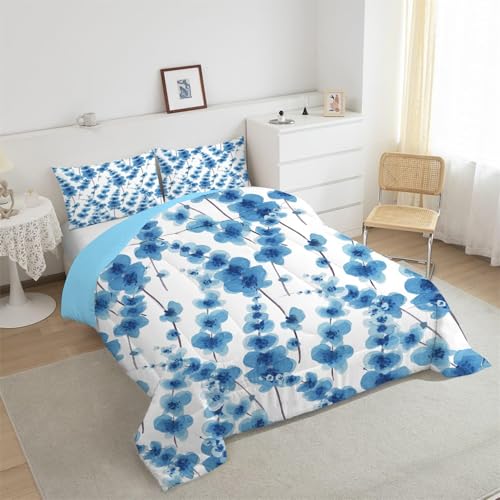 phonxia Bettdecke 220x240 cm Retro-Abstrakt Bettdecke ohne Bezug Nutzbar Waschbare Blumen, Steppdecke 4 Jahreszeiten Leicht Weiche Schlafdecke Wende Zweige mit 2 Kissenbezug J48 von phonxia