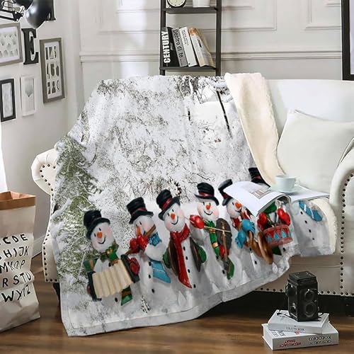 phonxia Flanell Decke Schneemann Wohnzimmerdecke Kuscheldecken 150x200 Weich Sofaüberwurf Tagesdecke Decke Sofadecke Als Snuggle Couchdecke Ganzjahresdecke Picknickdecke von phonxia