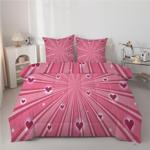 phonxia Landschaft Bettdecke 135x200 cm Moderne Liebe Bettdecke Waschbar für Allergiker Ganzjahresdecke 135x200 Steppdecke G152 von phonxia