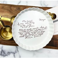 Benutzerdefinierte Gravierte Familienrezepte Platte, Stellen Sie Das Tatsächliche Handgeschriebene Rezept Ihrer Großmutter Wieder Her von phpottery