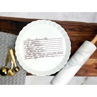 Einzigartiges Muttertagsgeschenk - Handgeschriebenes Rezept Ofensichere Tortenform von phpottery
