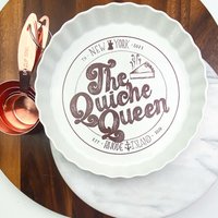 Erinnerungsgeschenk Für Den Urlaub - Eine Individuell Gravierte Handschrift Auf Einem Quiche-Teller von phpottery