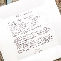 Gravieren Sie Einen Teller Mit Der Echten Handschrift Ihres Lieben. Perfektes Geben Teller, Gastgeschenk Oder Brautparty Erbstück von phpottery
