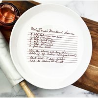 Handgeschriebenes Rezept Personalisierte Servierplatte | Andenken Handschrift Rezept-Teller Karte Transfer Geschenk von phpottery