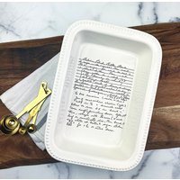 Kastenform, Ofenfeste Form Mit Wunsch-Rezept Eingraviert von phpottery