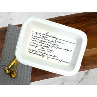 Personalisierte Handgeschriebene Rezept Auf Weiß Keramik Kastenform - Perfekte Brautparty, Geburtstag, Einweihungsparty, Hochzeitsgeschenk Personalisierte Handgeschriebene Rezept Auf Weiß Keramik Kastenform - Perfekte Brautparty, Geburtstag, Einweihungsparty, Hochzeitsgeschenk von phpottery