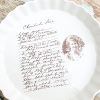 Quiche Teller, Rezepturteller, Brautparty Geschenkideen, Personalisiertes Muttertagsgeschenk, Benutzerdefiniertes Hochzeitsgeschenk von phpottery