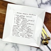 Rezept Auf Teller, Servierplatte Mit Ihren Lieben Handgeschriebenes Ist Das Perfekte Muttertagsgeschenk von phpottery