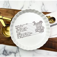 Wie Gesehen Auf Etsy Werbung, Find Joy Ad, Prairie Hills Pottery - Übertragen Sie Das Handgeschriebene Rezept Ihrer Lieben Einen Teller von phpottery