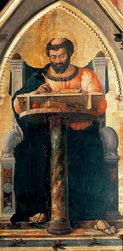 phtnmaihw Leinwandbild Poster Andrea Mantenia – St. Lukas Polyptych (Auszug), 40 x 60 cm, ohne Rahmen von phtnmaihw