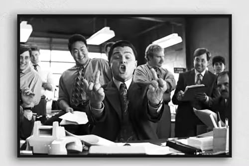 phtnmaihw Leonardo DiCaprio Wandbild, Filmplakat, Motiv: Wolf von Wall Street, 50 x 70 cm, ungerahmt phtnmaihw Leonardo DiCaprio Wandbild, Filmplakat, Motiv: Wolf von Wall Street, 50 x 70 cm, ungerahmt von phtnmaihw
