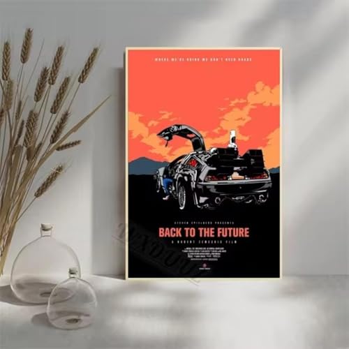 phtnmaihw Ölgemälde auf Leinwand, Retro-Film der 80er Jahre kehrt in die Zukunft zurück, klassisches Poster, 60 x 90 cm, ohne Rahmen phtnmaihw Ölgemälde auf Leinwand, Retro-Film der 80er Jahre kehrt in die Zukunft zurück, klassisches Poster, 60 x 90 cm, ohne Rahmen von phtnmaihw