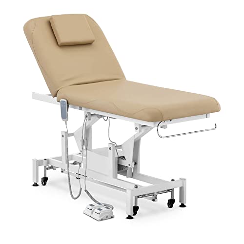 Physa Lyon BEIGE_PH Massageliege 2 Motoren 200 kg Dunkelbeige Massagebank Therapieliege Behandlungsliege von physa wellness & lifestyle