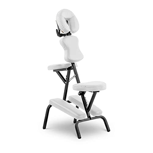 Physa Montpellier White Massagestuhl klappbar weiß Belastbarkeit 160 kg Massagestitz von physa wellness & lifestyle