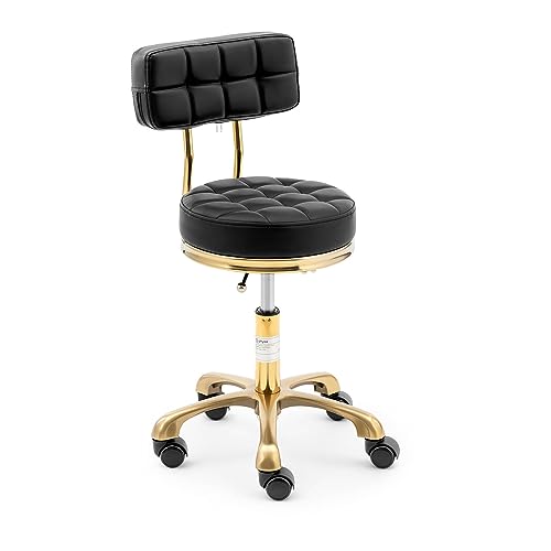 Physa Physa GELA Black Rollhocker mit Rückenlehne 150 kg schwarz 47-61 cm höhenverstellbar Drehhocker mit Rollen Physa Physa GELA Black Rollhocker mit Rückenlehne 150 kg schwarz 47-61 cm höhenverstellbar Drehhocker mit Rollen von physa wellness & lifestyle