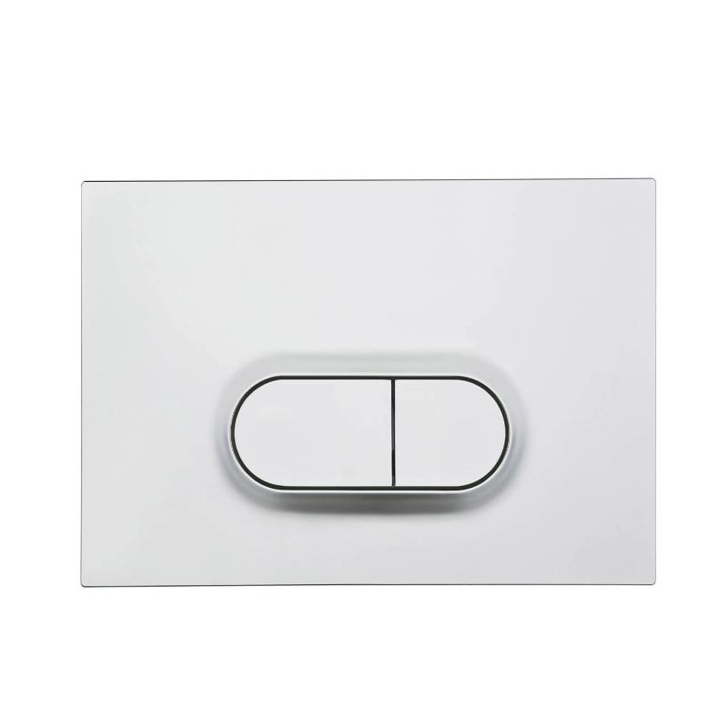 Pianura Betätigungsplatte Duo O EASYPro Chrom Matt von pianura